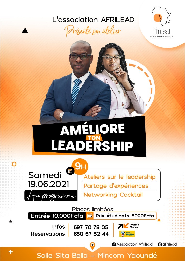 Événement : L’association AFRILEAD organise ce 19 Juin 2021 un atelier sur le thème “Améliore ton Leadership”.