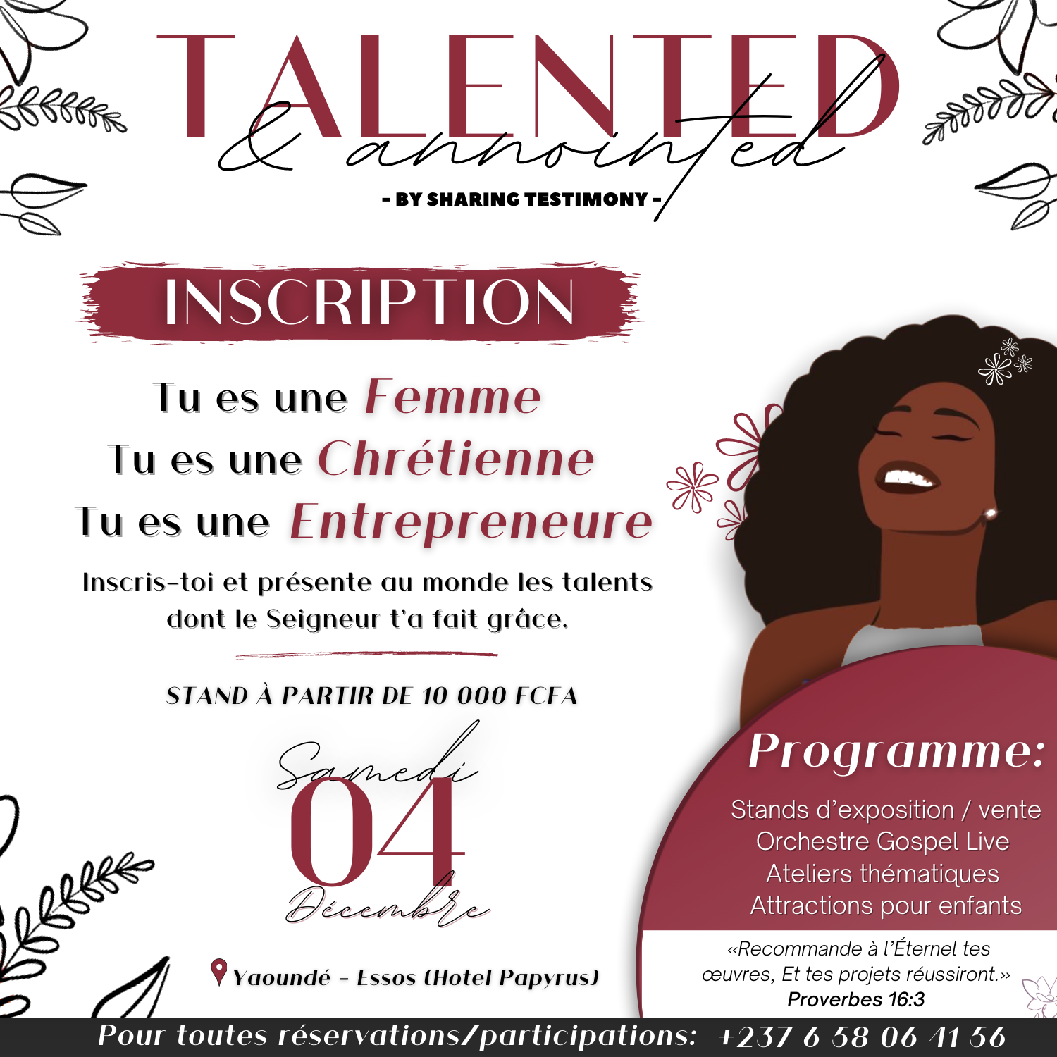 Talented and Annointed, un festival chrétien qui célèbre les talents de la femme